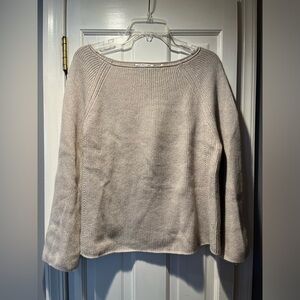Women’s HELMUT LANG Beige Cashmere/Cotton Sweater sz XS